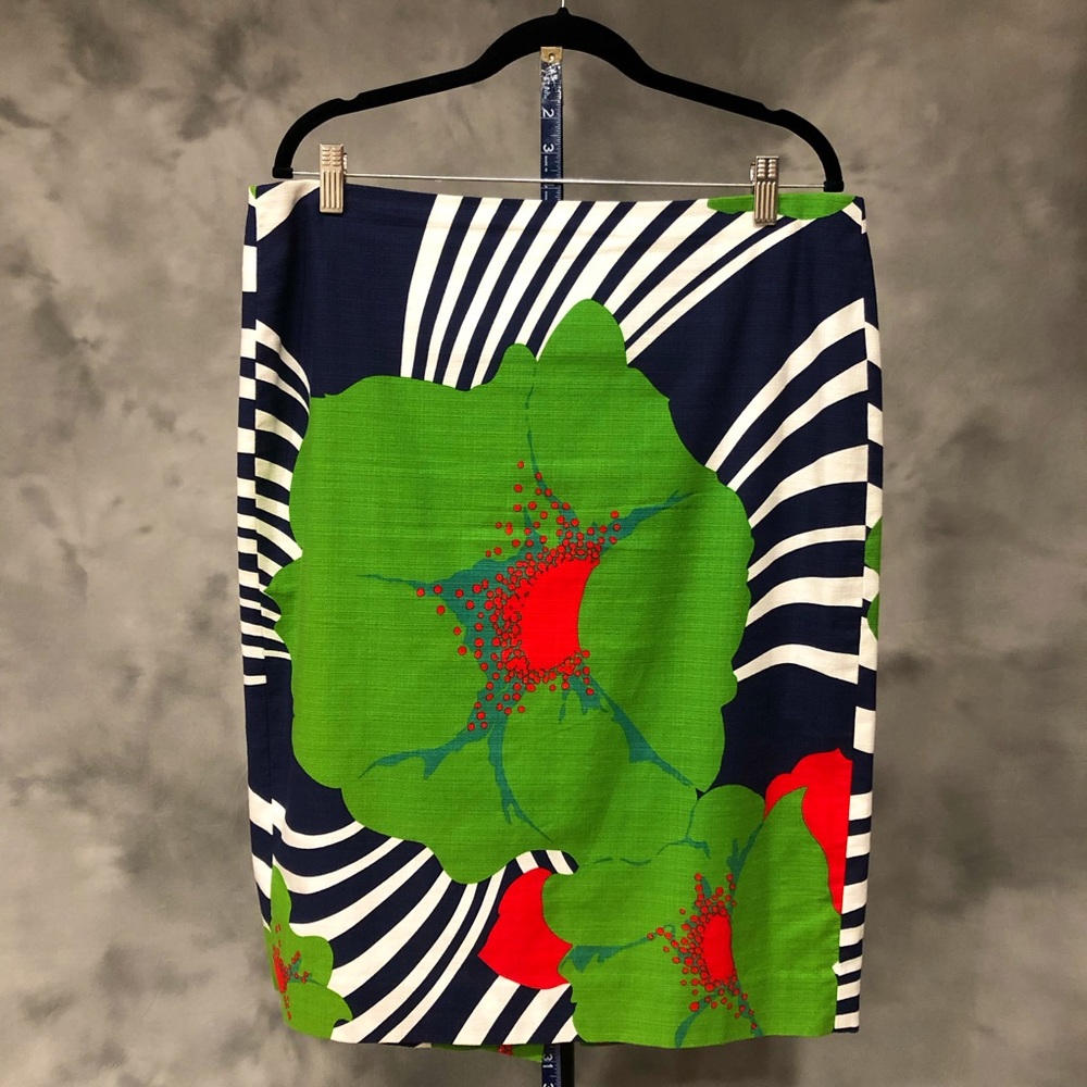 J. Crew Skirt with a FlowerDesign - Size 14